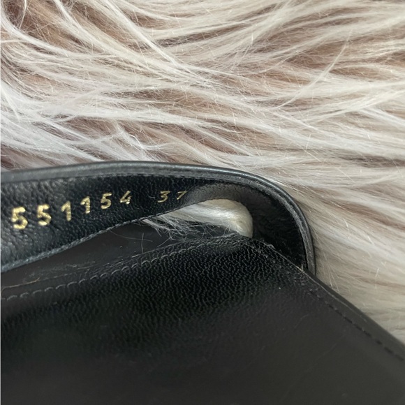 Balenciaga Black Leather Logo Strap Sandals - Picture 8 of 9